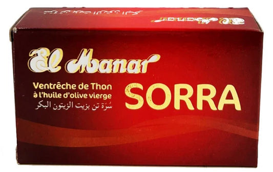 Ventrèche de thon à l’huile d’olive vierge Sorra 125 g - El Manar - Epicerie Barakka