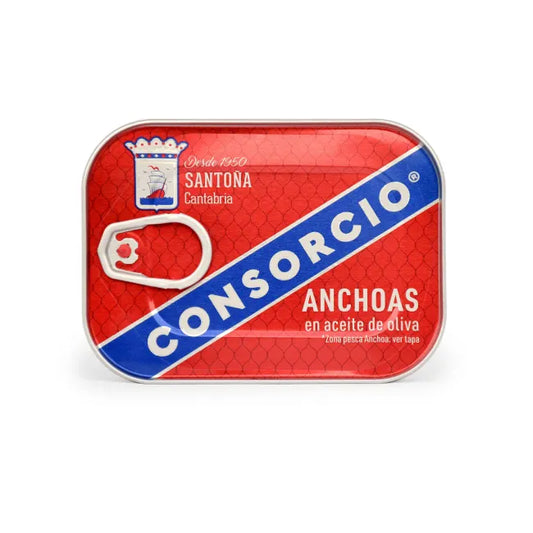Filets d’anchois à l’huile d’olive 74g - Consorcio - Epicerie Barakka