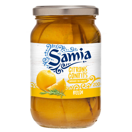 Citrons confits beldi en quartiers 348 g Samia