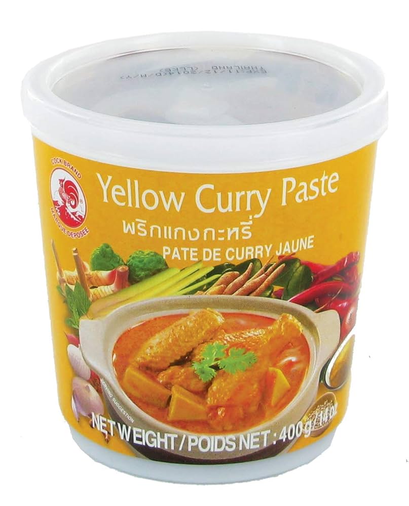 Pâte de Curry Jaune Cock 400g