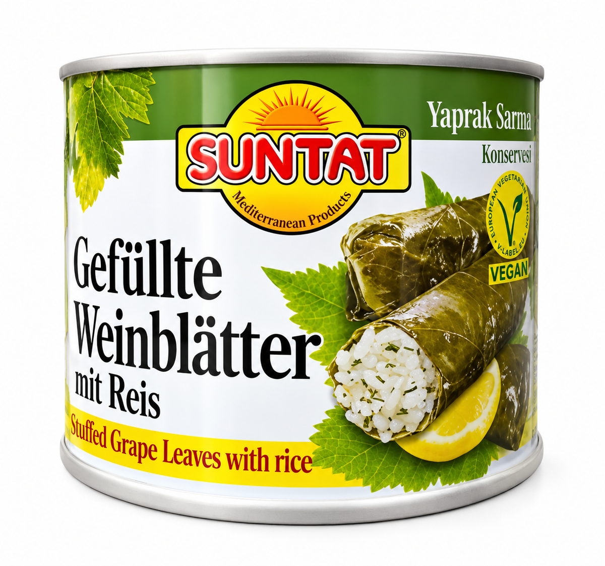 Feuilles de vigne farcies au riz 400g – Suntat