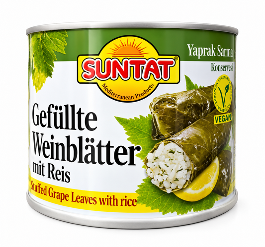 Feuilles de vigne farcies au riz 400g – Suntat