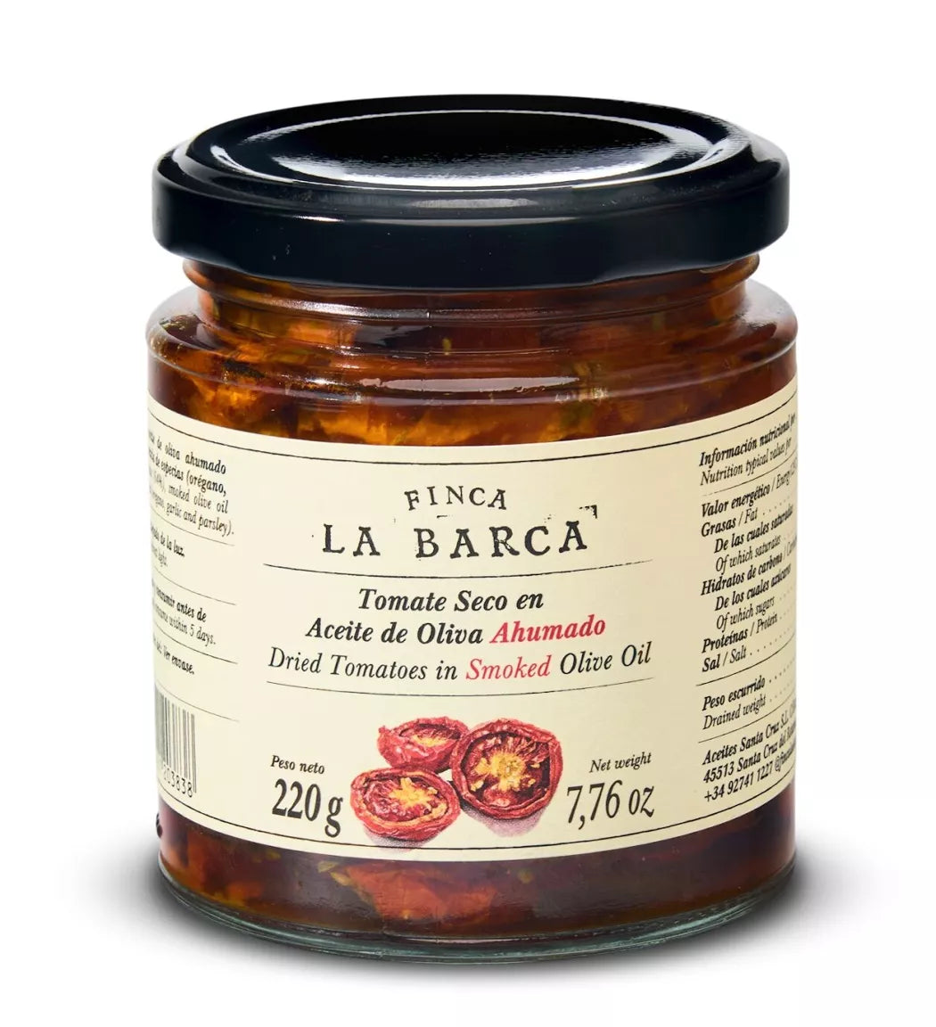 Tomates séchées au soleil à l'huile d'olive fumée 220g - Finca La Barca