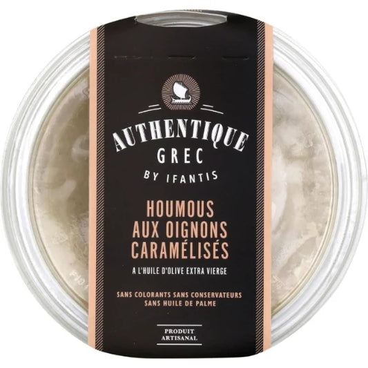 Houmous aux oignons caramélisés 200 g - Authentic Grec