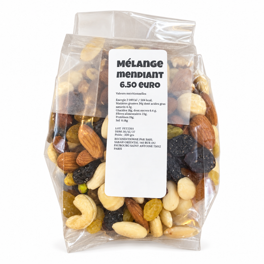 Mélange Crue Mendiant – 300g - Epicerie Barakka