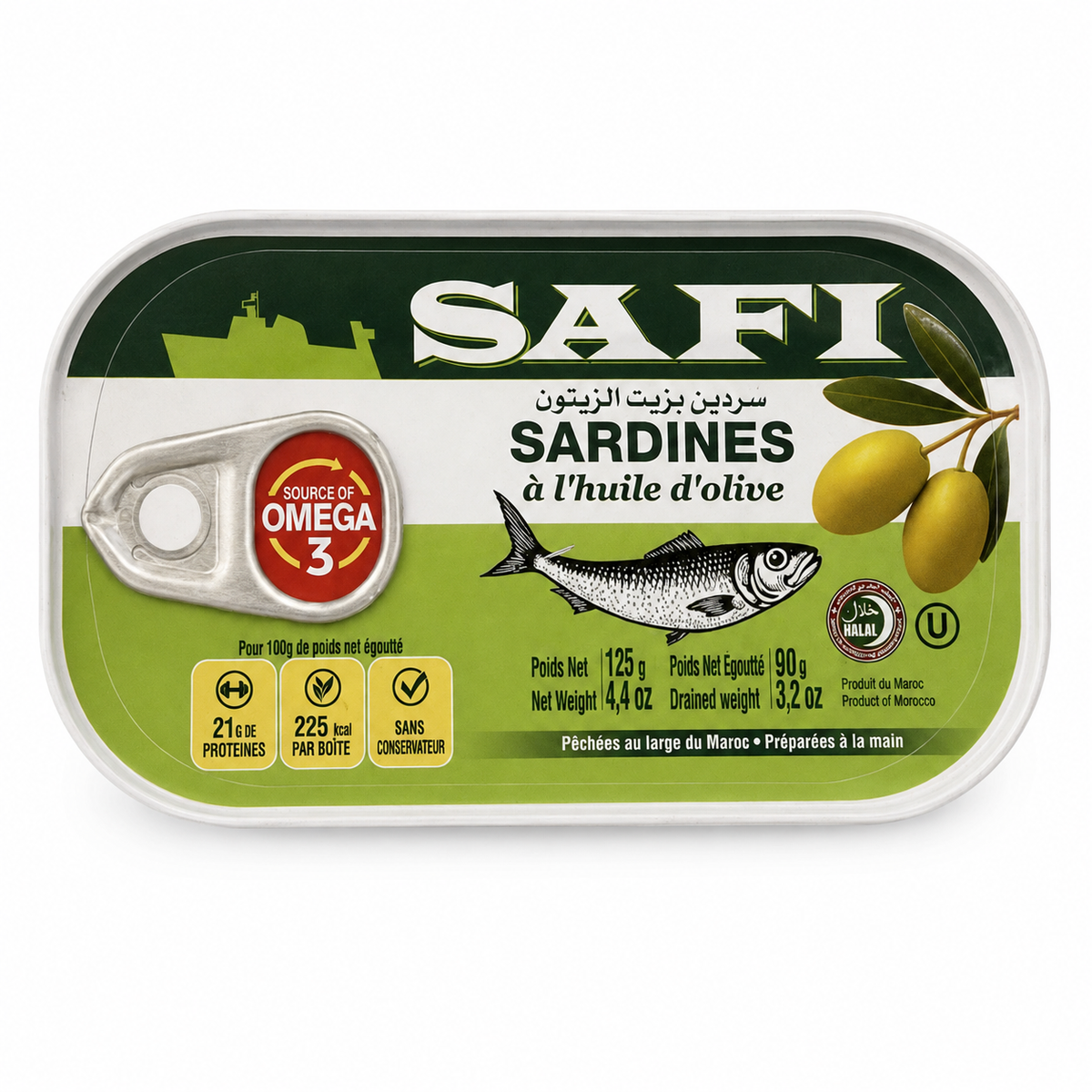 Sardines À L’Huile D’Olive 125g - SAFI
