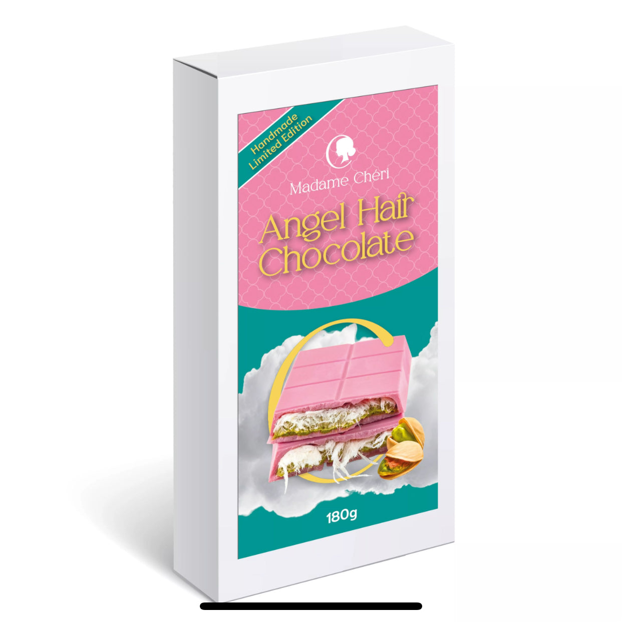 Tablette de Chocolat Angel Hair Pistache 180g - Epicerie Barakka
