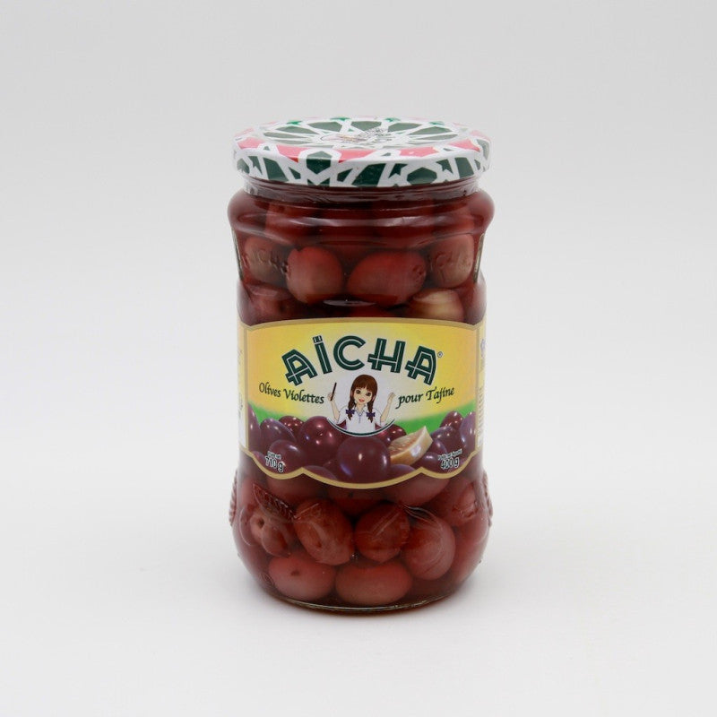 Olives violettes pour tajine 710 g - Aicha