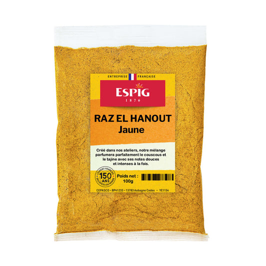Raz el hanout jaune 100 g - Espig