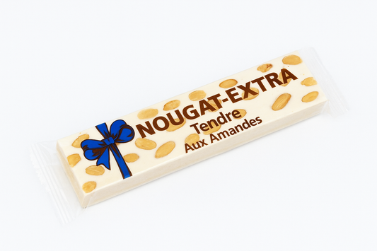 Barre de nougat tendre au amande 100g