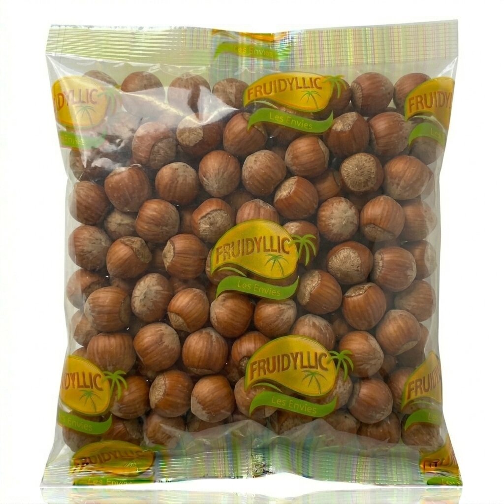 Noisettes entières en coque 400 g - Fruidyllic