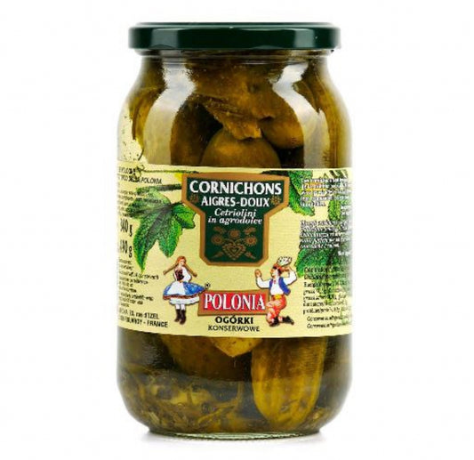 Cornichons Aigre Doux Polonia 840g - Epicerie Barakka