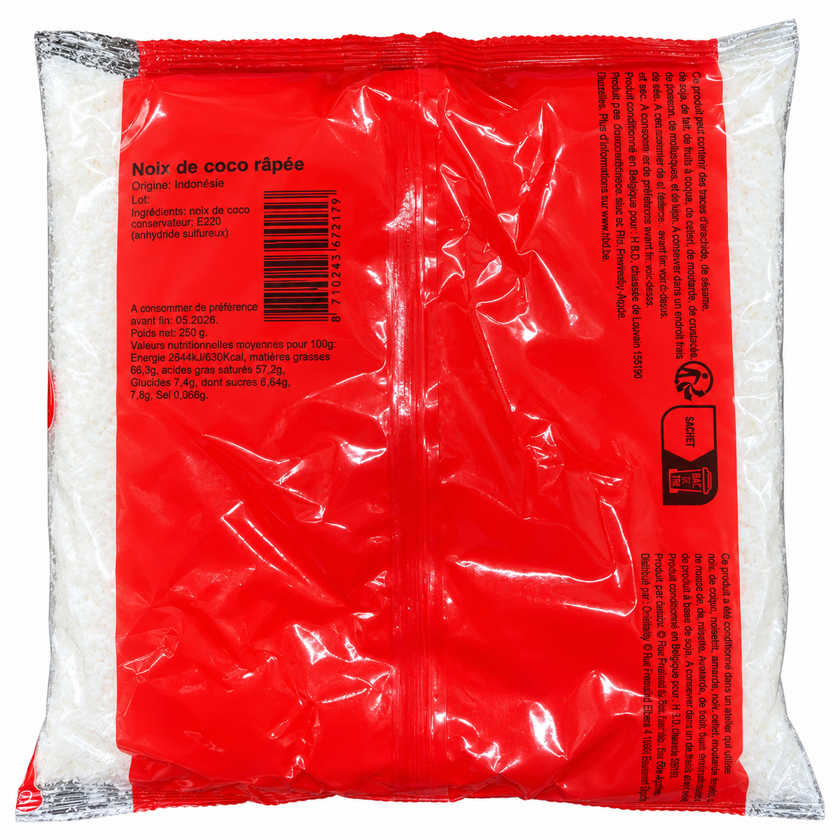Noix de coco Rapée 250g - O’regal - Epicerie Barakka