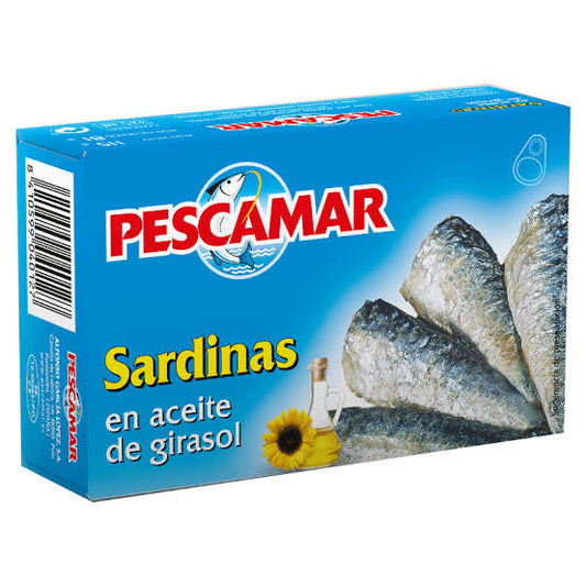 Sardines à l’huile de tournesol 115g - Pescamar