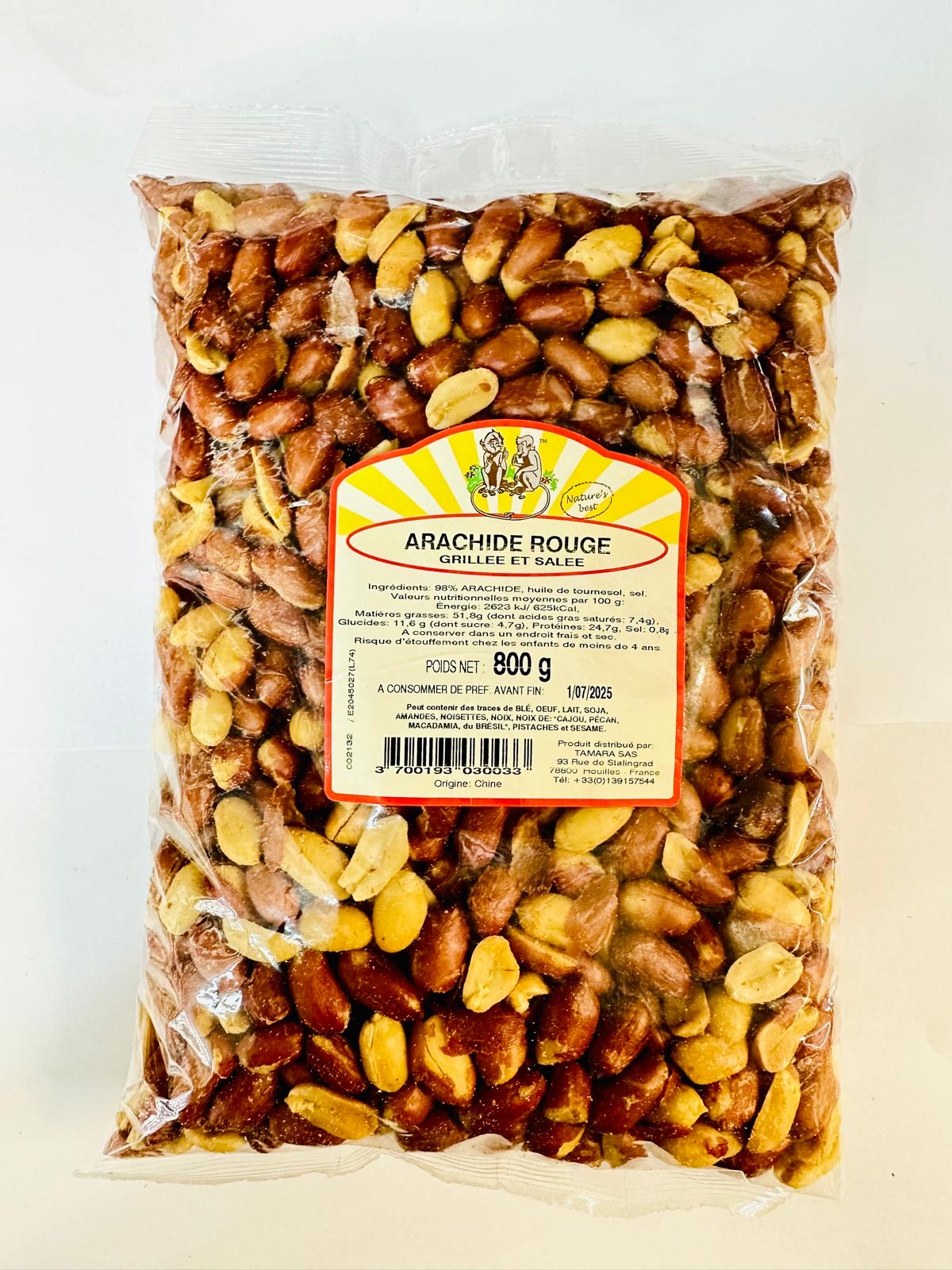 Arachide rouge grillée salée - Epicerie Barakka