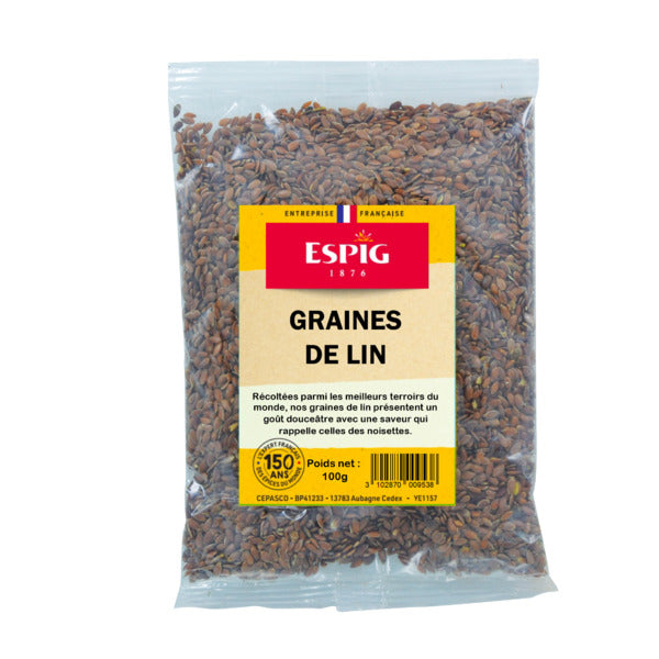 Graines de lin 100 g - Espig - Epicerie Barakka