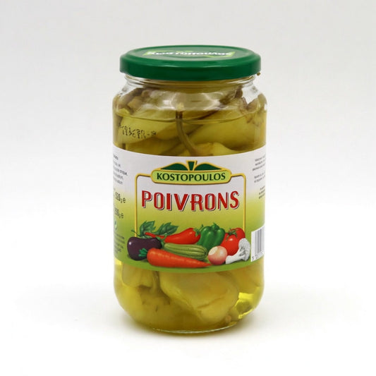 Poivrons Verts Marinés Grèce 520g - Kozat