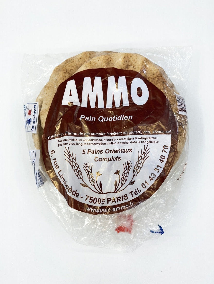 Pains Libanais Blé complet - Sachet 5 Pains 240g
