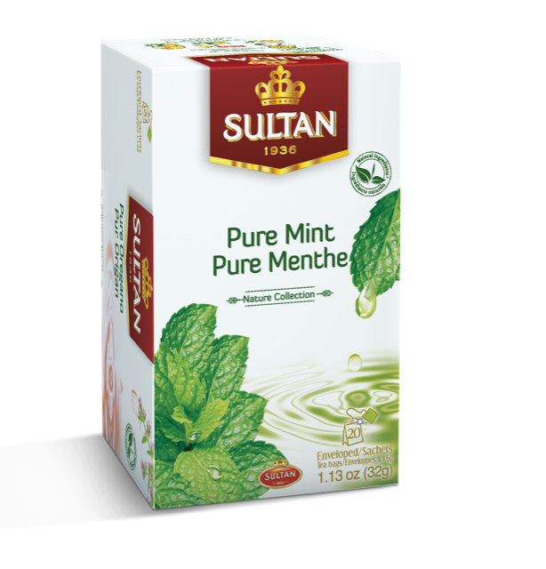Infusion Menthe Pure 20 sachets - Sultan - Epicerie Barakka
