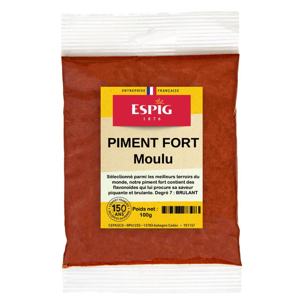 Piment Fort Moulu 100g - Espig - Epicerie Barakka