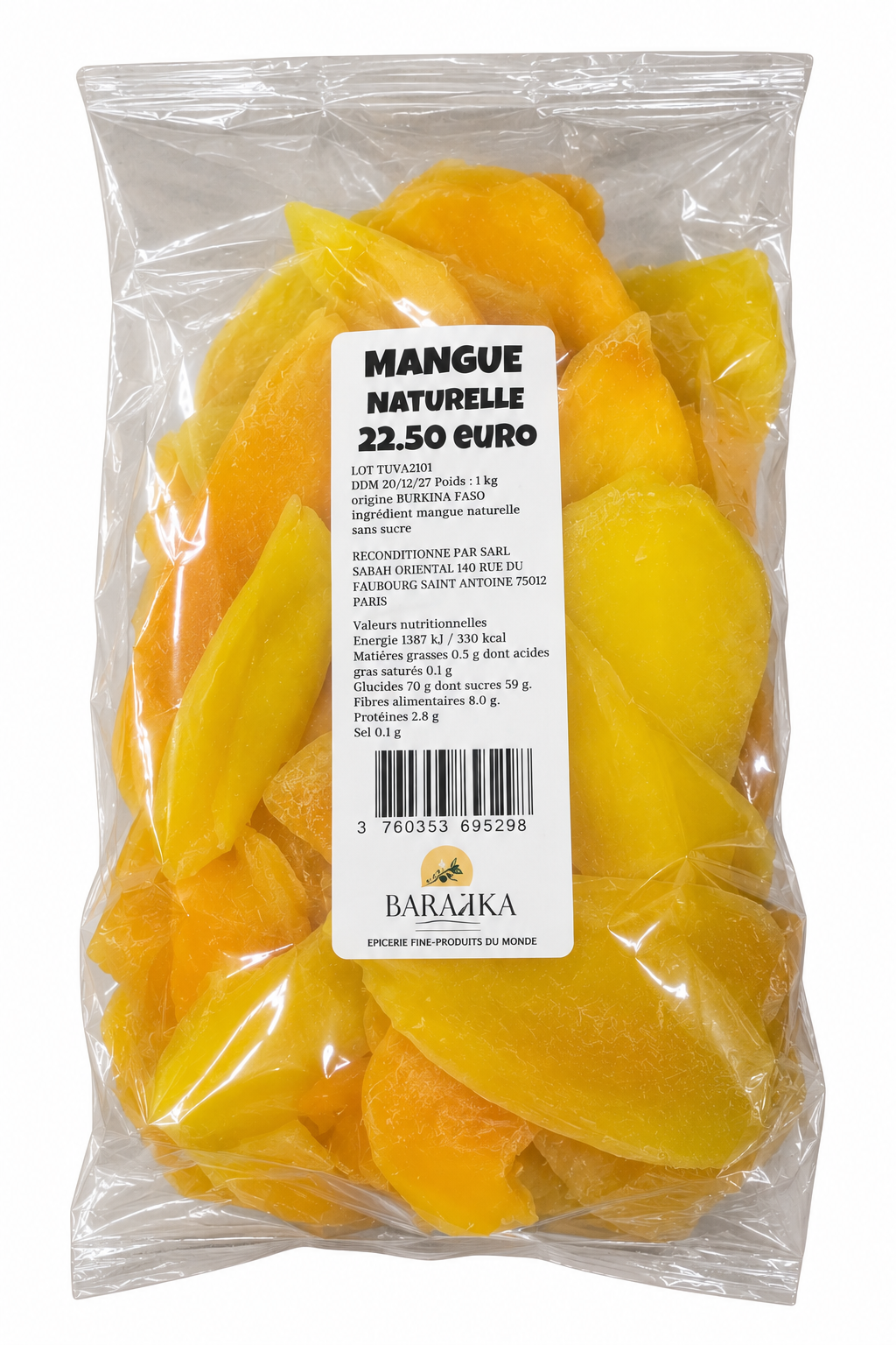Mangue naturelle séchée – 1 kg