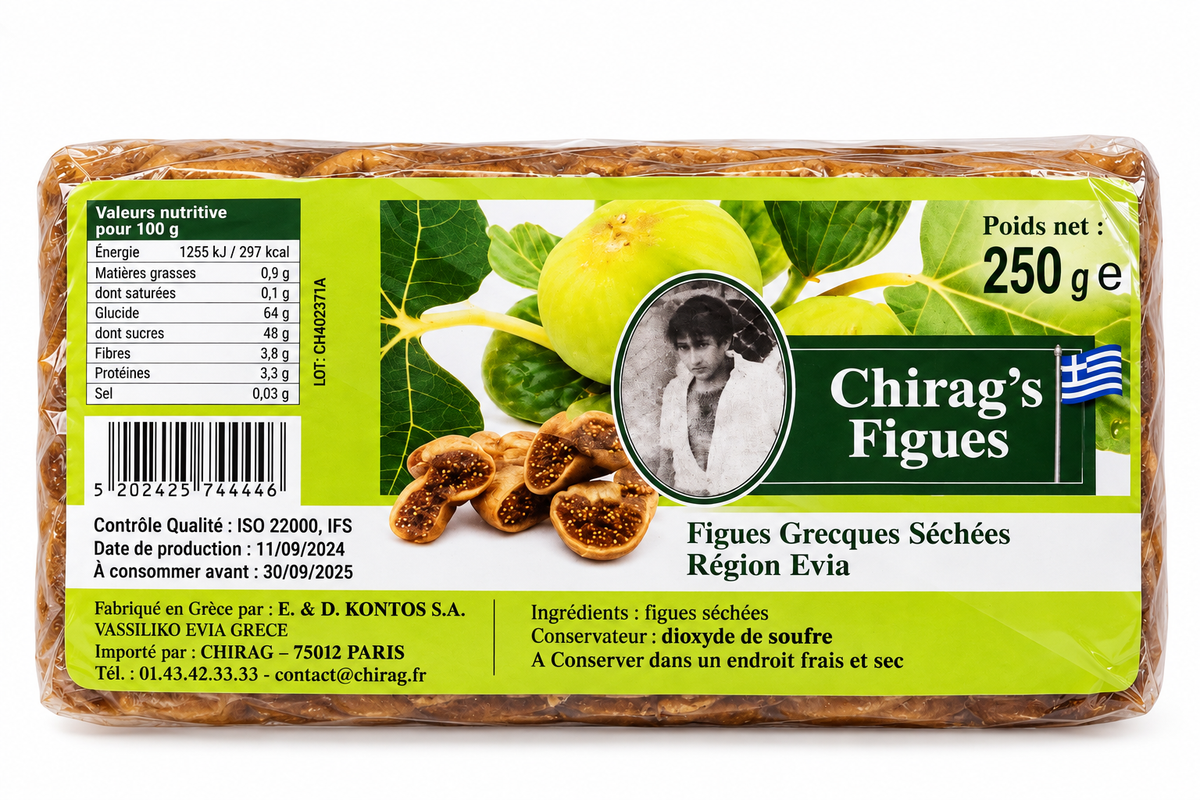 Figues Grecques séchées d’Evia 250g  Nouvelle Récolte - Epicerie Barakka