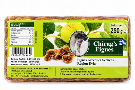 Figues Grecques séchées d’Evia 250g  Nouvelle Récolte - Epicerie Barakka