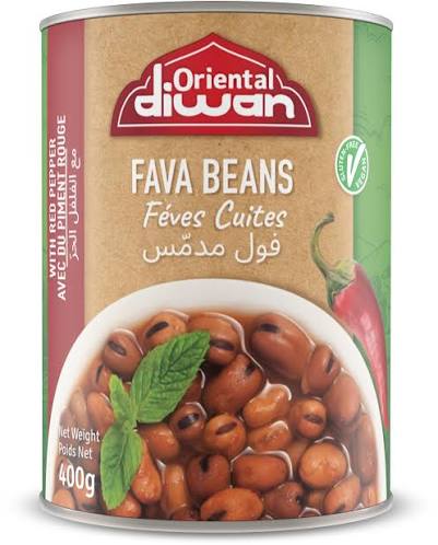 Fèves cuites et piment rouge 400 g – Diwan - Epicerie Barakka