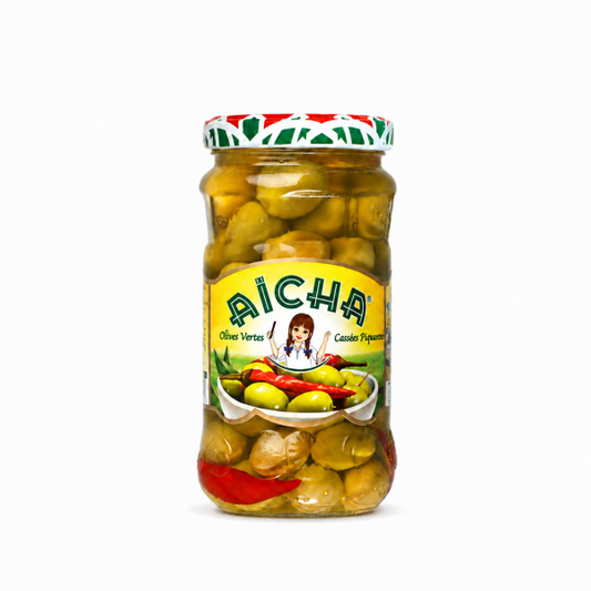 Olives Vertes Piquante 72cl - Aïcha
