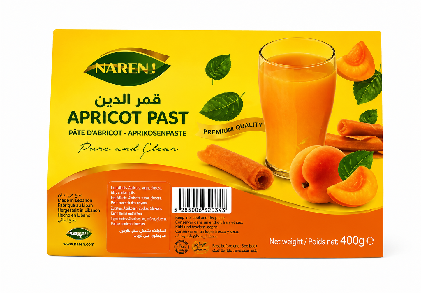 Pâte d’abricot Narenj – 400 g - Epicerie Barakka