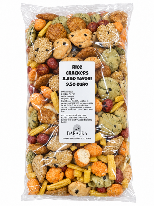 Rice crackers Ajino Tayori 800 g – Épicerie Barakka