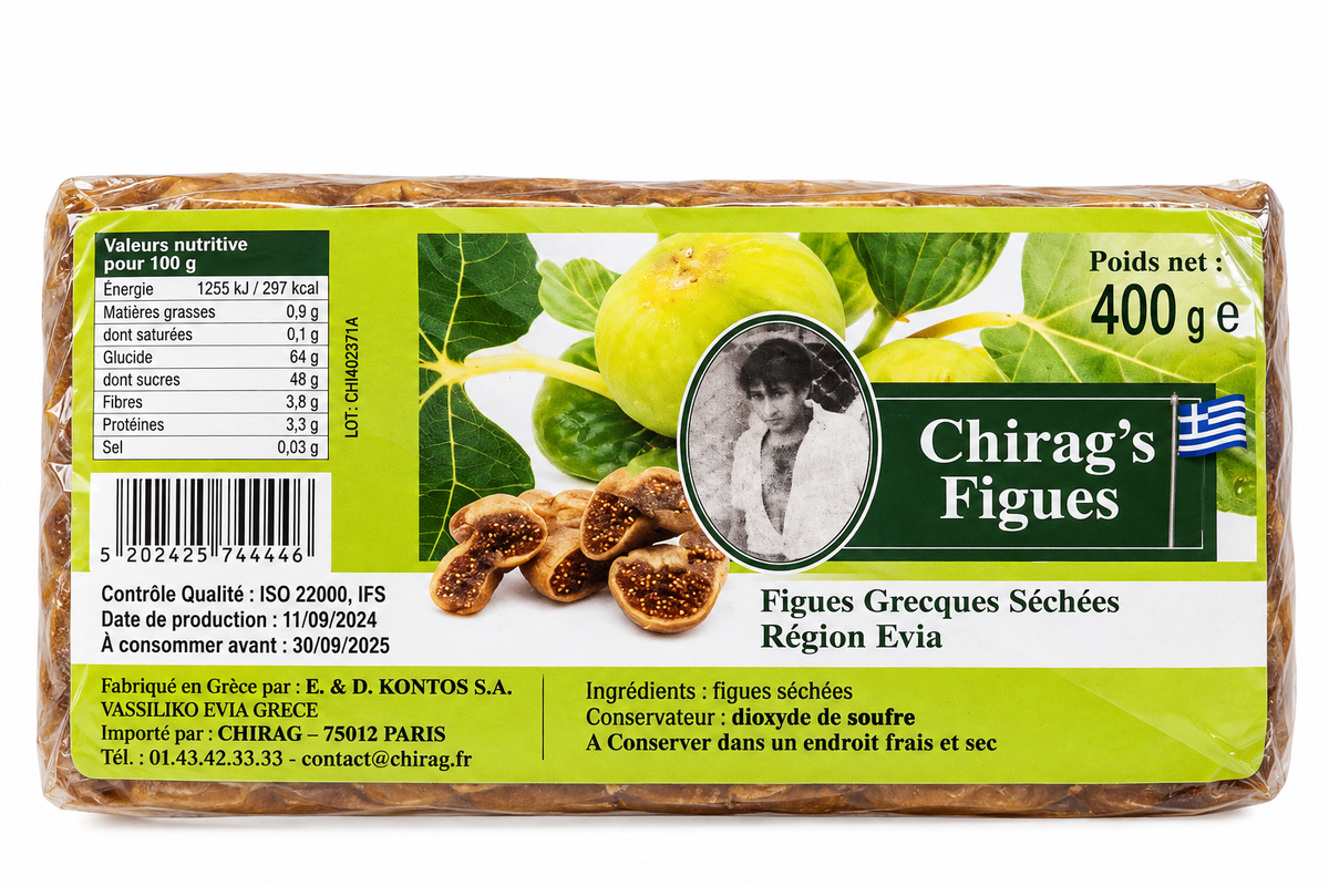 Figues Grecques séchées d’Evia 400 g Nouvelle Récolte - Epicerie Barakka