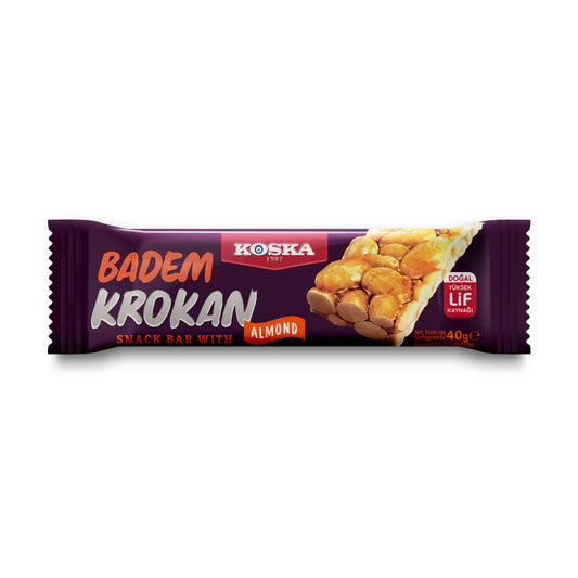 Barre Croquante aux Amandes – 40 g – Koska - Epicerie Barakka