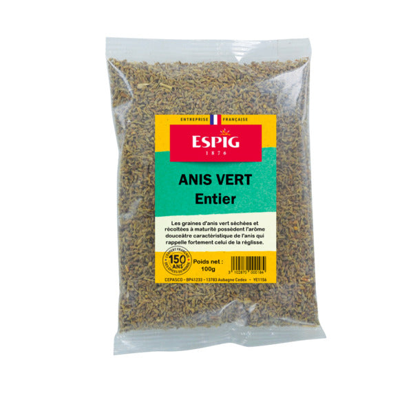 Anis vert entier 100g - Epicerie Barakka