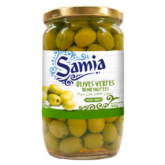 Olives vertes dénoyautées 695g Samia