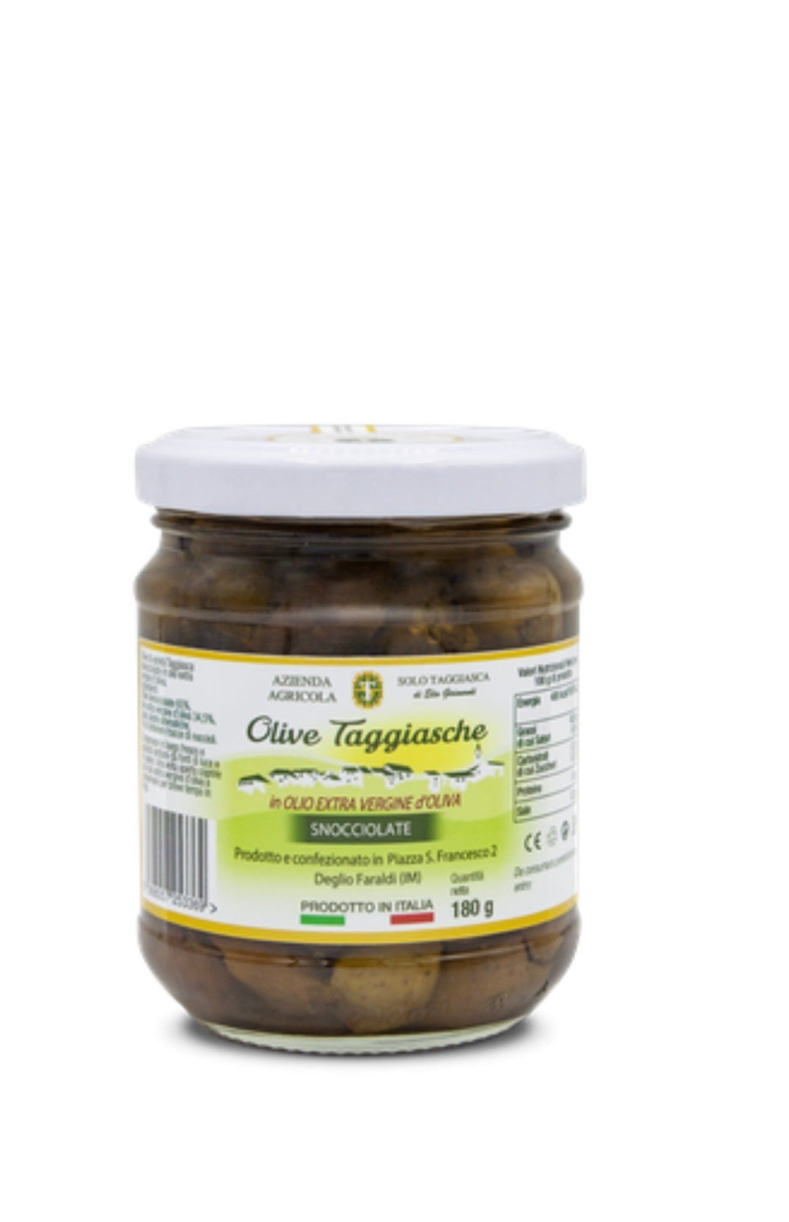 Olives Taggiasche dénoyautées 180g￼ - Epicerie Barakka