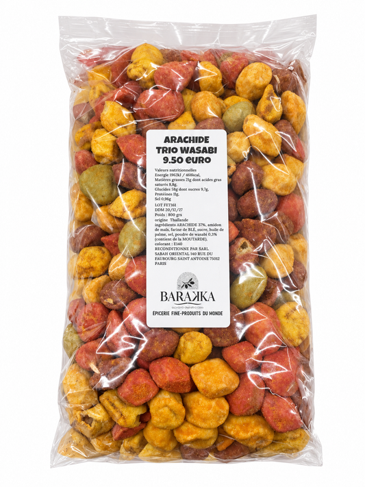 Trio Arachides Enrobés Wasabi - 800g