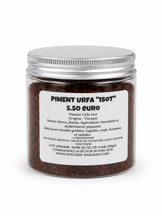 Piment d’Urfa Isot – Flocons de piment Turc – 100 g