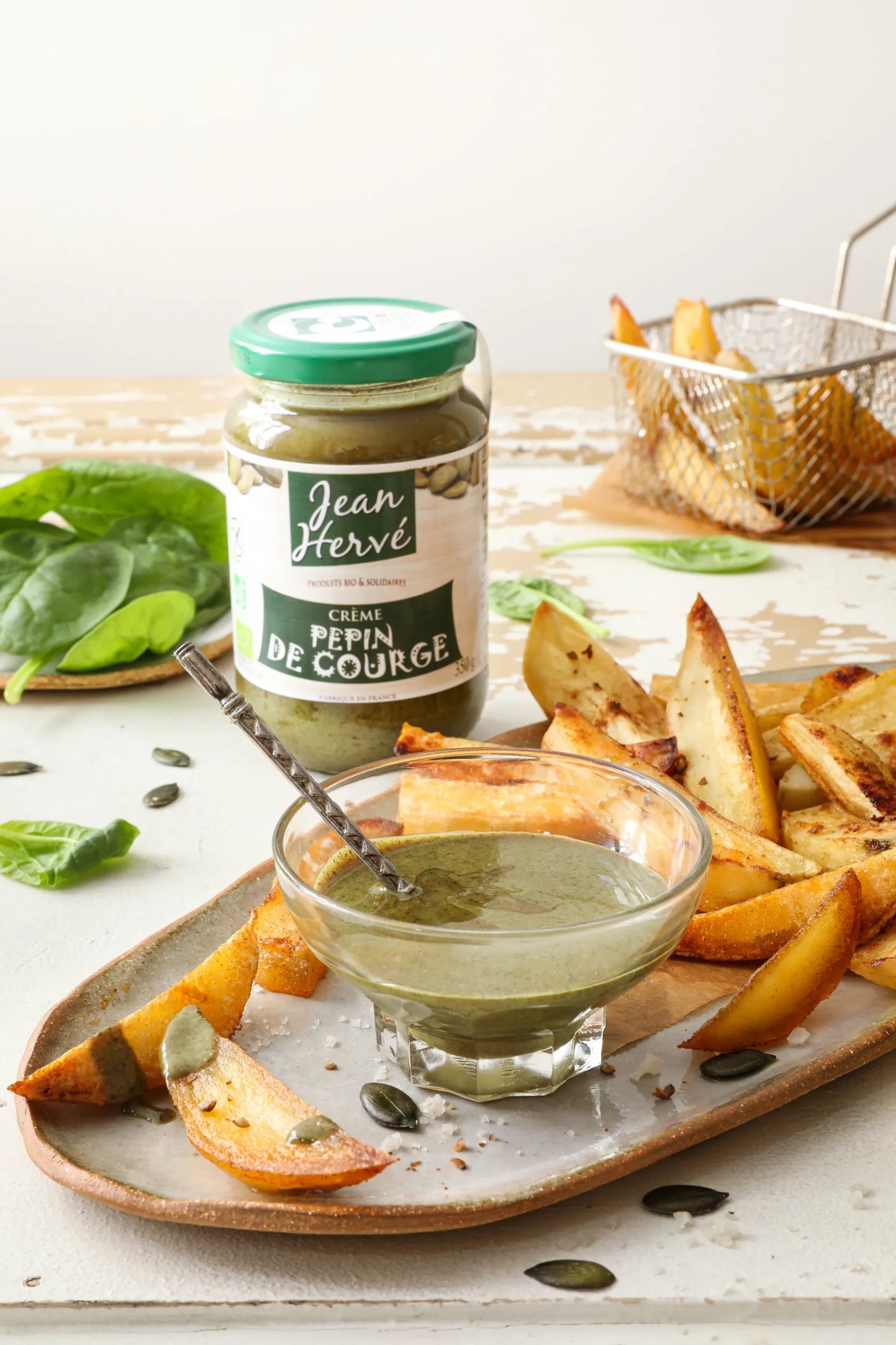 Crème de pépins de courge et noisettes bio 180 g - Jean Hervé
