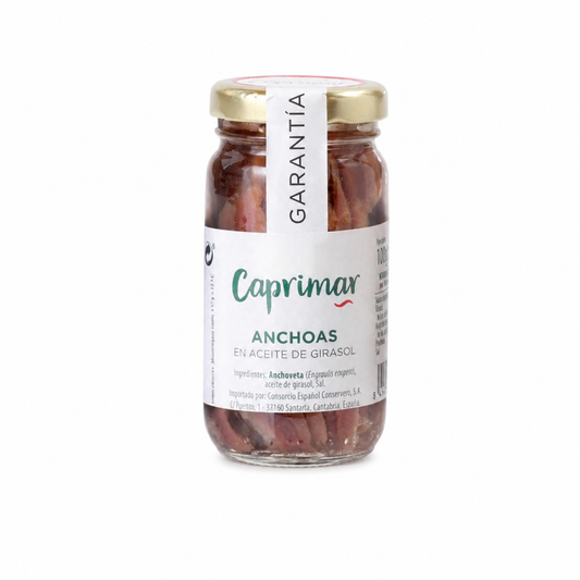 Anchois à l’Huile de Tournesol 80g - Caprimar