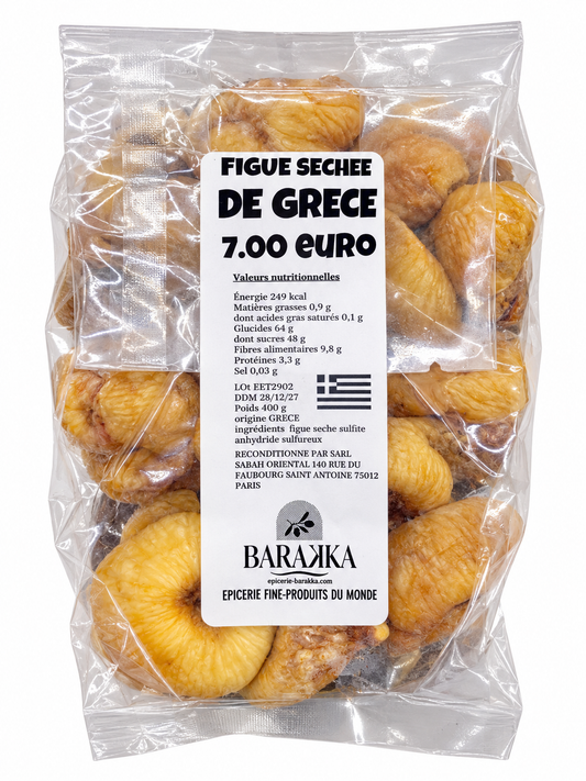 Figues Séchées Grèce 400g – Épicerie Barakka - Epicerie Barakka