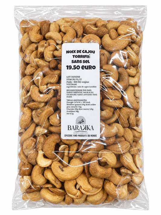 Noix de cajou torréfiées sans sel Vietnam 800 g – Épicerie Barakka