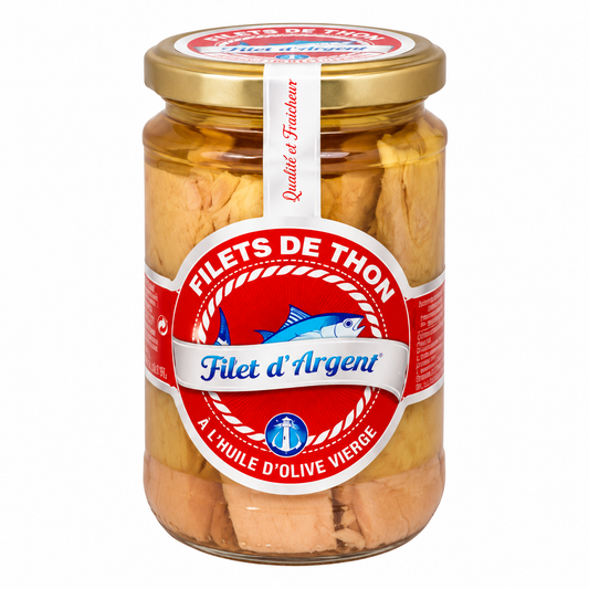 Filets de thon à l’huile d’olive vierge 300 g - Filet d’Argent