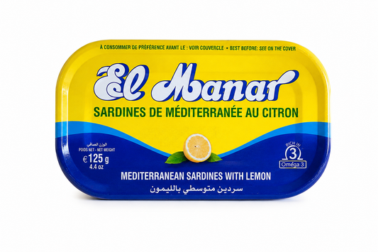 Sardine au citron 125G Tunisie- El Manar - Epicerie Barakka
