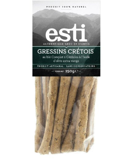 Gressins Crétois au Blé Complet & Céréales 250g – Esti - Epicerie Barakka