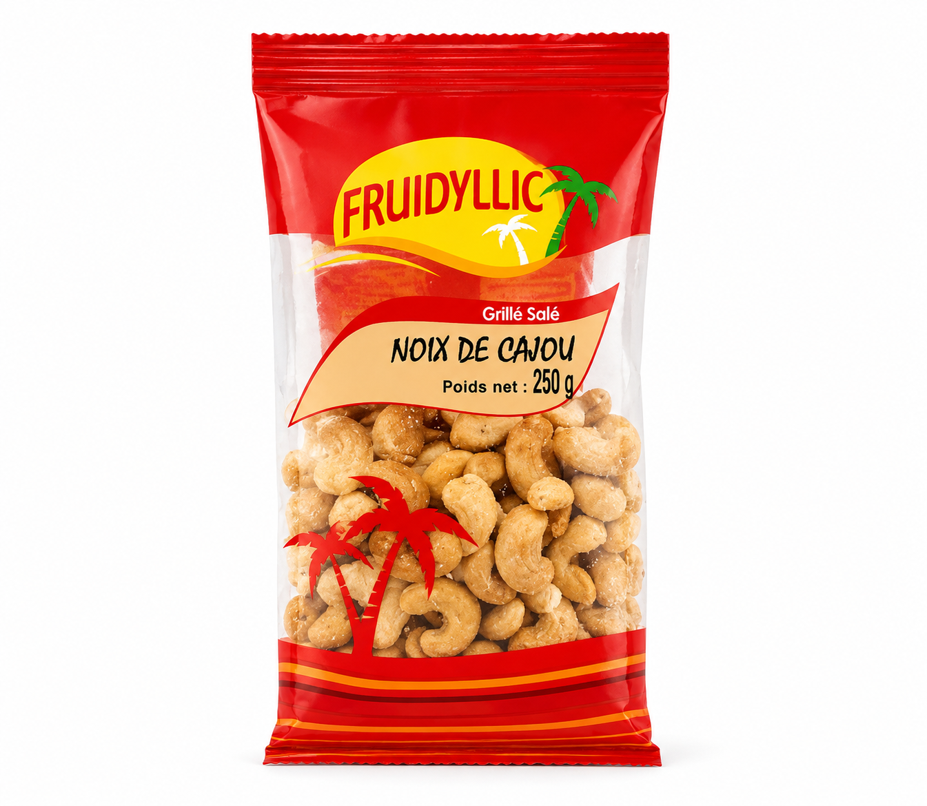 Noix de cajou grillées salées 250g - Fruidyllic - Epicerie Barakka