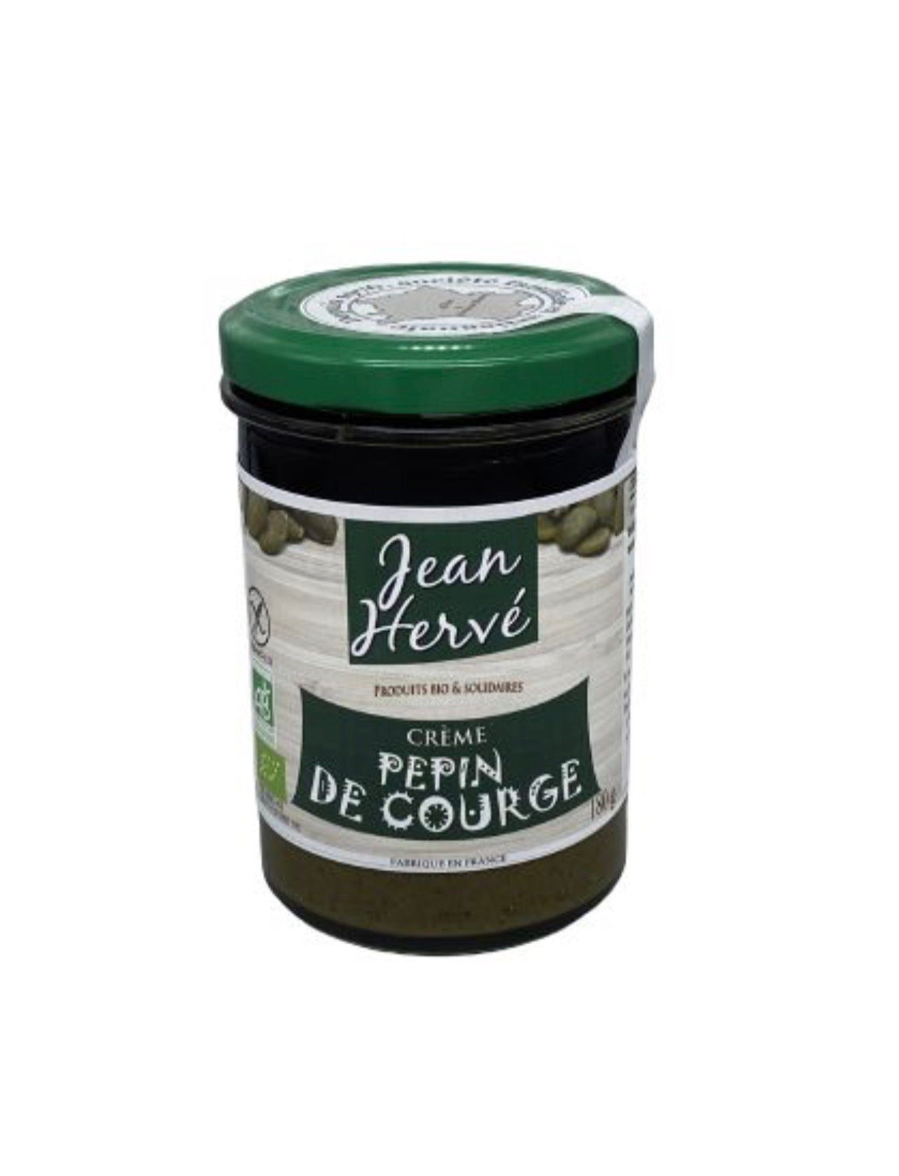 Crème de pépins de courge et noisettes bio 180 g - Jean Hervé