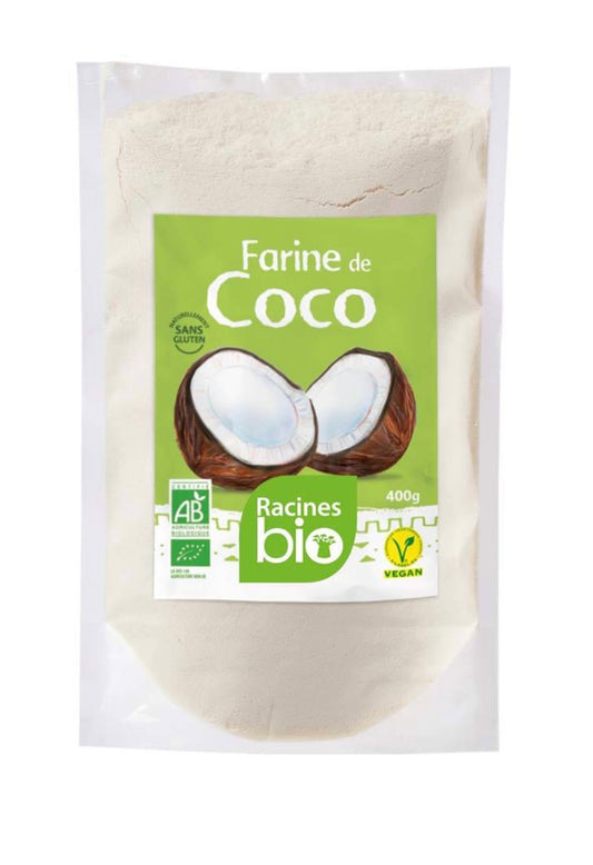 Farine de coco bio 400 g – Racines bio