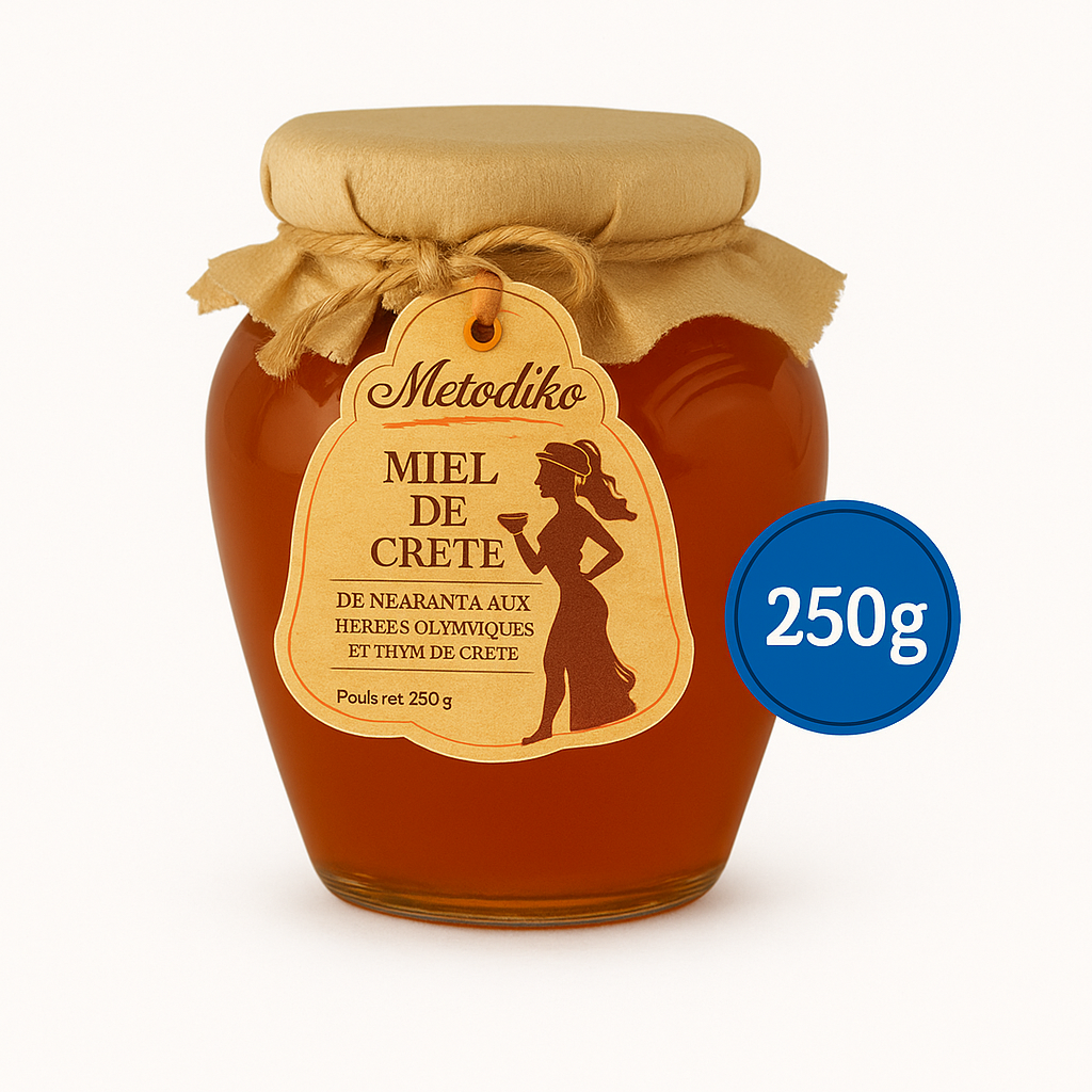Miel de Fleurs, Thym et Arbres Conifères de Grèce 250g