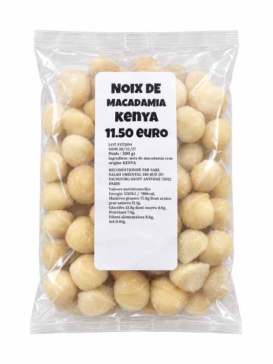 Noix De Macadamia Crue 300g - Kenya - Epicerie Barakka